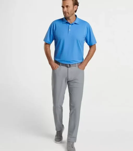 Solid Performance Mesh Polo - Fairway Silk
